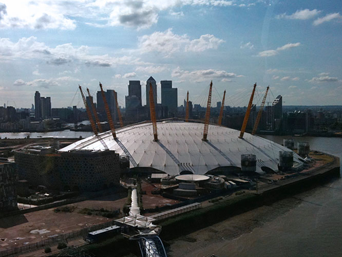 River Thames cable car Emirates Air Line