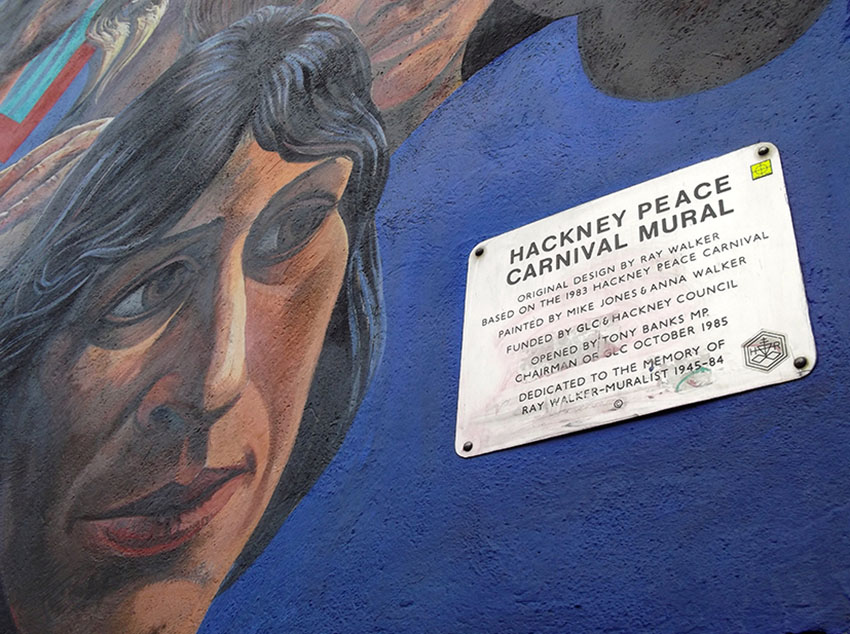 Dalston Peace Mural memorial
