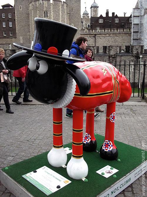 Yeoman of the Baaard Shaun - part of the Shaun in the City Art Trail, London