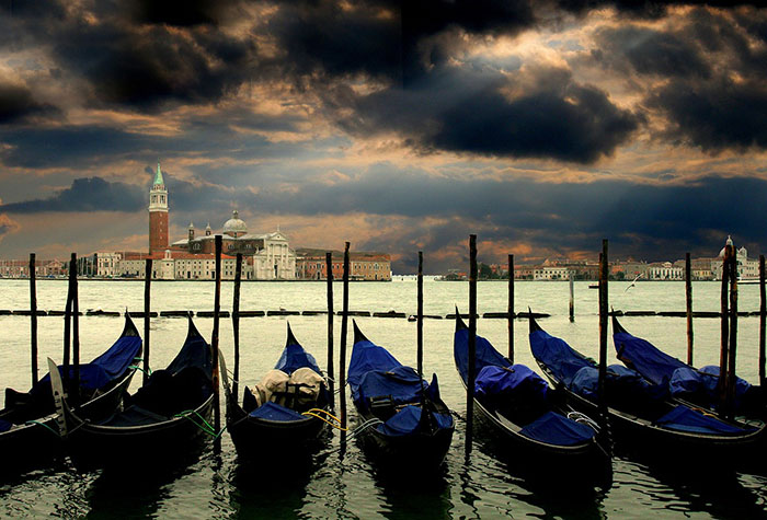 Venice, Italy at dusk