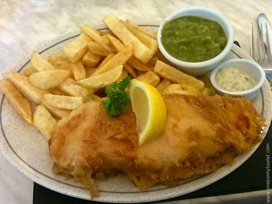 Traditional Whitby Fish and Chips - being a coastal harbour, the fish is super fresh